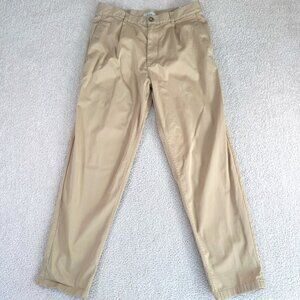 COS Womens Chino Pants Regular Fit Tapered Size EU 48 US 8 Medium Tan Beige Lux